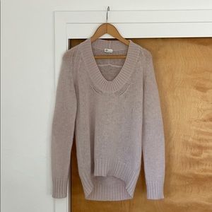 AG Adriano Goldshmied Wool-blend Blush Sweater